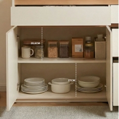 Tủ Để Đồ Đa Năng Kèm Ngăn Kéo Phối Màu Vân Gỗ Hiện Đại 150x40x90cm Yapi-179