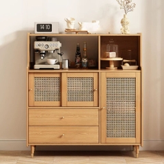 Kodogo TB010, Tủ Bếp Để Đồ Cánh Mây Kèm Ngăn Kéo Hiện Đại 120x40x128cm