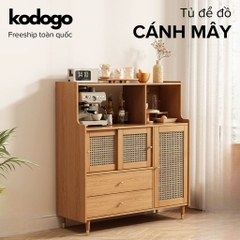 Kodogo TB010, Tủ Bếp Để Đồ Cánh Mây Kèm Ngăn Kéo Hiện Đại 120x40x128cm