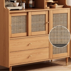 Kodogo TB010, Tủ Bếp Để Đồ Cánh Mây Kèm Ngăn Kéo Hiện Đại 120x40x128cm