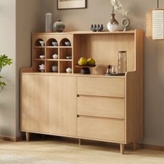 Kodogo 180, Tủ Trang Trí Kèm Ô Vuông Decor Đa Năng Cho Phòng Khách 140x40x135cm