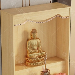 Tủ Thờ Bo Cong Góc Có Ngăn Kéo Tiện Lợi Cho Phòng Khách 80x40x196cm Yapi-1215