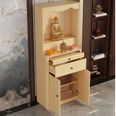 Tủ Thờ Bo Cong Góc Có Ngăn Kéo Tiện Lợi Cho Phòng Khách 80x40x196cm Yapi-1215
