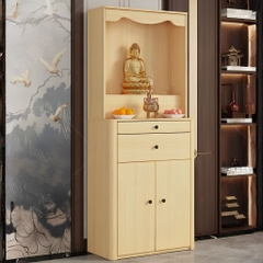 Tủ Thờ Bo Cong Góc Có Ngăn Kéo Tiện Lợi Cho Phòng Khách 80x40x196cm Yapi-1215
