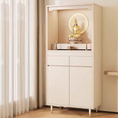Tủ Thờ Đứng Kèm Ngăn Kéo Và Tủ Lưu Trữ Chân Gỗ 88x40x190cm Yapi-1216