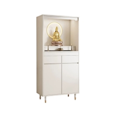 Tủ Thờ Đứng Kèm Ngăn Kéo Và Tủ Lưu Trữ Chân Gỗ 88x40x190cm Yapi-1216