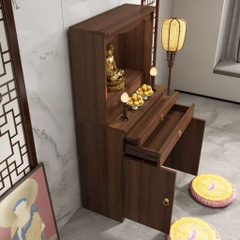 Tủ Thờ Đứng Tích Hợp Ngăn Kéo Đa Năng Cho Phòng Khách 80x45x180cm Yapi-1218