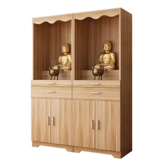 Tủ Thờ Nhỏ Gọn Tối Giản Tích Hợp Ngăn Kéo Và Tủ Lưu Trữ 60x40x166cm Yapi-1219