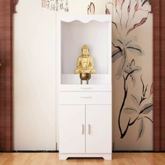 Tủ Thờ Nhỏ Gọn Tối Giản Tích Hợp Ngăn Kéo Và Tủ Lưu Trữ 60x40x166cm Yapi-1219