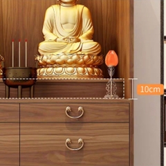Tủ Thờ Đứng Tích Hợp Đèn LED, Ngăn Kéo Và Tủ Lưu Trữ 80x48x198cm Yapi-1220