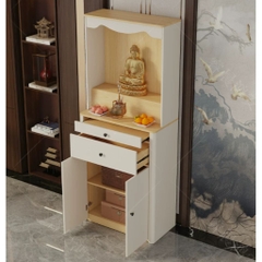 Tủ Thờ Bo Cong Góc Có Ngăn Kéo Tiện Lợi Cho Phòng Khách 80x40x196cm Yapi-1215