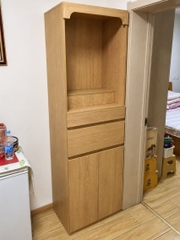 Tủ Thờ Dáng Cao Kèm Ngăn Kéo Và Tủ Lưu Trữ Hiện Đại 80x40x198cm Yapi-1223