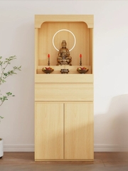 Tủ Thờ Dáng Cao Kèm Ngăn Kéo Và Tủ Lưu Trữ Hiện Đại 80x40x198cm Yapi-1223