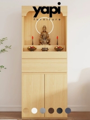 Tủ Thờ Dáng Cao Kèm Ngăn Kéo Và Tủ Lưu Trữ Hiện Đại 80x40x198cm Yapi-1223