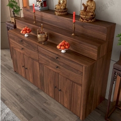 Tủ Thờ Tam Cấp Bo Cong Góc Hiện Đại Có Ngăn Kéo 118x60x126cm Yapi-1225