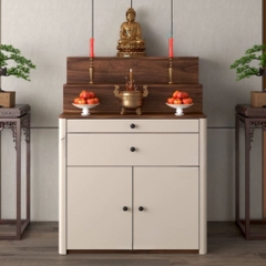 Tủ Thờ Tam Cấp Bo Cong Góc Hiện Đại Có Ngăn Kéo 180x60x126cm Yapi-1226