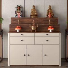 Tủ Thờ Tam Cấp Bo Cong Góc Hiện Đại Có Ngăn Kéo 180x60x126cm Yapi-1226