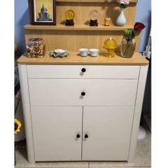 Tủ Thờ Tam Cấp Bo Cong Góc Hiện Đại Có Ngăn Kéo 180x60x126cm Yapi-1226