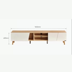 Combo Tủ Kệ Tivi Bàn Trà Gỗ Hiện Đại Cánh Mở Trang Trí Phòng Khách 180x36x42cm Yapi-925