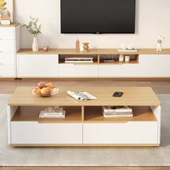 Bàn Trà Sofa 2 Ngăn Kéo Phong Cách Hiện Đại 120x60x40cm Yapi-702