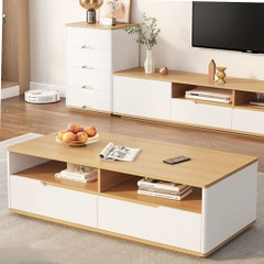 Bàn Trà Sofa 2 Ngăn Kéo Phong Cách Hiện Đại 120x60x40cm Yapi-702