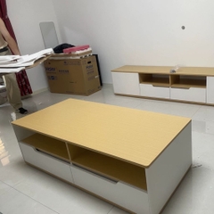 Bàn Trà Sofa 2 Ngăn Kéo Phong Cách Hiện Đại 120x60x40cm Yapi-702