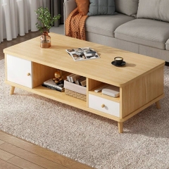Bàn Trà Sofa Chân Gỗ Có Ngăn Kéo Phong Cách Hiện Đại Yapi-703