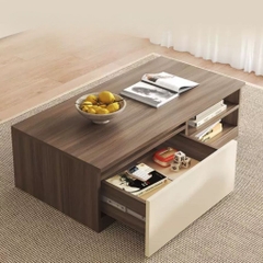 Combo Bàn Trà Kệ TV Hiện Đại Cho Phòng Khách Kèm Tủ Lưu Trữ Ngăn Kéo 200x36x40cm Yapi-704