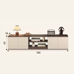 Combo Bàn Trà Kệ TV Hiện Đại Cho Phòng Khách Kèm Tủ Lưu Trữ Ngăn Kéo 200x36x40cm Yapi-704