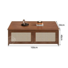 Combo Bàn Trà Và Kệ TV Cánh Mây Hiện Đại Cho Phòng Khách 180x40x40cm Yapi-705