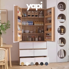 Tủ Để Đồ Đa Năng Cửa Mở Kèm Ngăn Kéo Hiện Đại 100x42x200cm Yapi-185
