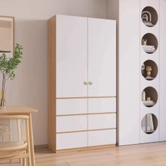 Tủ Để Đồ Đa Năng Cửa Mở Kèm Ngăn Kéo Hiện Đại 100x42x200cm Yapi-185