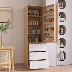 Tủ Để Đồ Đa Năng Cửa Mở Kèm Ngăn Kéo Hiện Đại 100x42x200cm Yapi-185