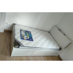 Giường Ngủ Ngăn Kéo Thông Minh, Đầu Giường Có Hộc Tủ Lưu Trữ 1m8x2m Yapi-556