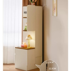 Tủ Góc Để Đồ Đa Năng Có Tủ Đứng, Kệ Trang Trí Và Ngăn Kéo Hiện Đại 80x50x180cm Yapi-187