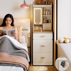 Bàn Trang Điểm Kèm Gương Và Ghế Ngăn Kéo Đa Năng 60x45x139cm Yapi-817