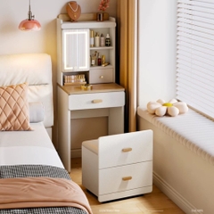Bàn Trang Điểm Kèm Gương Và Ghế Ngăn Kéo Đa Năng 60x45x139cm Yapi-817