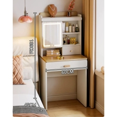 Bàn Trang Điểm Kèm Gương Và Ghế Ngăn Kéo Đa Năng 60x45x139cm Yapi-817