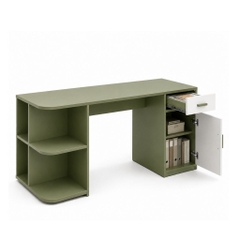 Bàn Làm Việc Đa Năng Có Tủ Ngăn Kéo Kết Hợp Kệ Để Đồ Tiện Lợi 120x50x75cm Yapi-XBH006