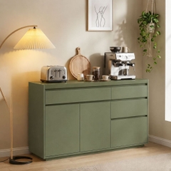 Tủ Bếp Đa Năng Nhiều Ngăn Kéo Hiện Đại Màu Xanh Lá 150x40x90cm Yapi-XTB005
