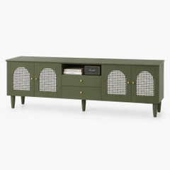 Kệ Tivi Cánh Mây Kèm Ngăn Kéo Hiện Đại Màu Xanh Lá 200x40x61cm Yapi-XTV002