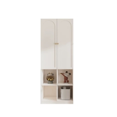 Tủ Quần Áo Tích Hợp Kệ Trưng Bày Đa Năng Cánh Vòm Hiện Đại 120x50x200cm Yapi-189