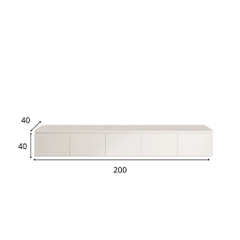 Kệ Tivi Bệt Nhiều Ngăn Cánh MởTối Giản Cho Phòng Khách 200x40x40cm Yapi-930