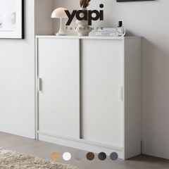 Tủ Trang Trí Dáng Thấp Cánh Lùa Tối Giản Cho Căn Hộ 90x30x85cm Yapi-190