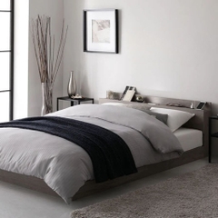 Giường Ngủ Bệt Phong Cách Nhật Bản Tích Hợp Kệ Đầu Giường 1m8x2m Yapi-562