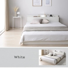 Giường Ngủ Bệt Phong Cách Nhật Bản Tích Hợp Kệ Đầu Giường 1m8x2m Yapi-562