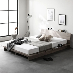 Giường Bệt Pallet Có Đầu Giường Kèm Kệ Để Đồ Dễ Lắp Ráp 1m8x2m Yapi-564