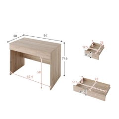 Bàn Học, Làm Việc Có Kệ Sách Đa Năng Kèm Tủ Di Động 86x50x111.6cm Yapi-438