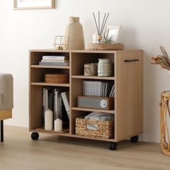 Kệ Sách Di Động 3 Tầng Có Bánh Xe Nhỏ Gọn Đa Năng 75x26x66.7cm Yapi-679