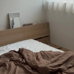 Giường Bệt Pallet Có Đầu Giường Kèm Kệ Để Đồ Dễ Lắp Ráp 1m8x2m Yapi-564